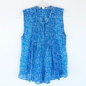 Diane Von Furstenburg 10 Silk Blouse/top, blue